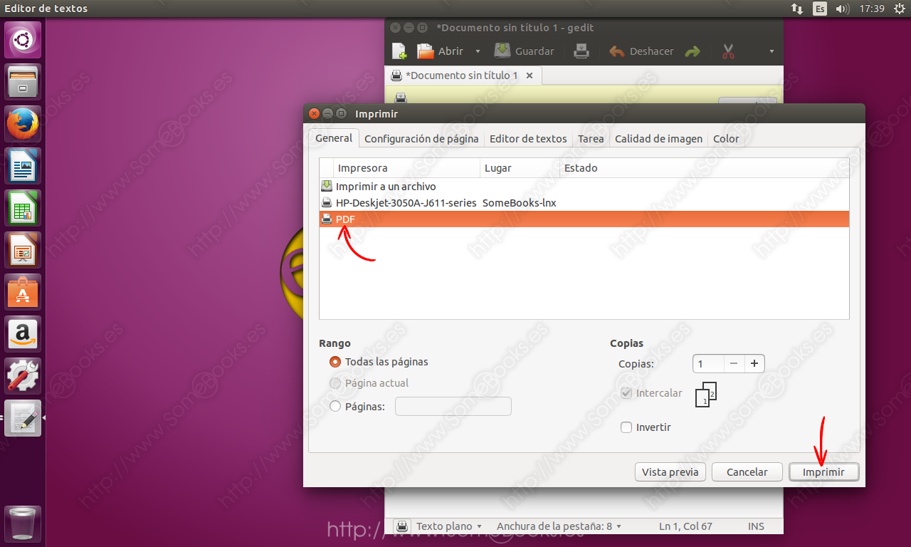 Instalar Una Impresora Virtual En Ubuntu Lts Somebooks Es