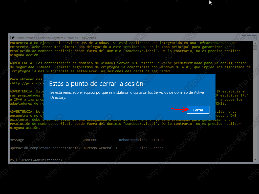 Instalar Un Dominio Básico En Windows Server 2016 Sin Interfaz Gráfica Somebookses 5175