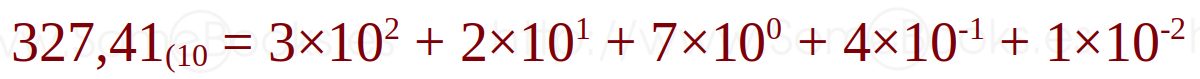 expresión posicional con decimales